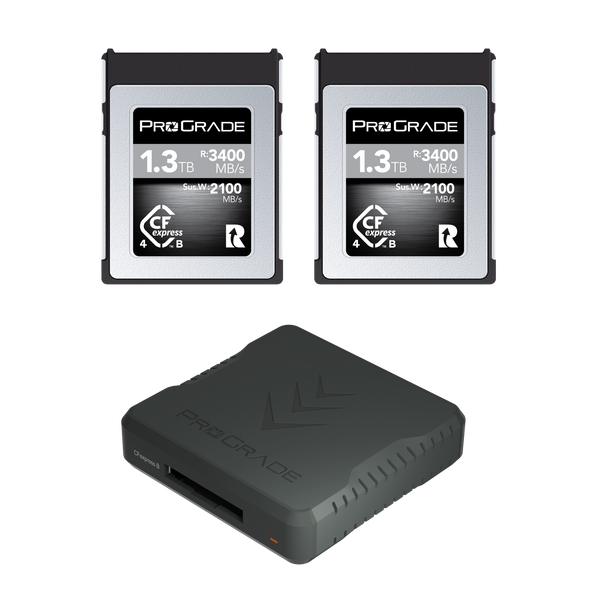 ProGrade Digital CFexpress 4.0 Type B Cobalt Card & PG05.6 Reader Bundle