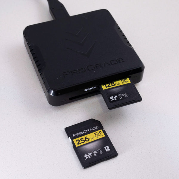 SD UHS-II Dual-Slot Memory Card Reader by ProGrade Digital | USB 3.2 Gen 2  (PG08)