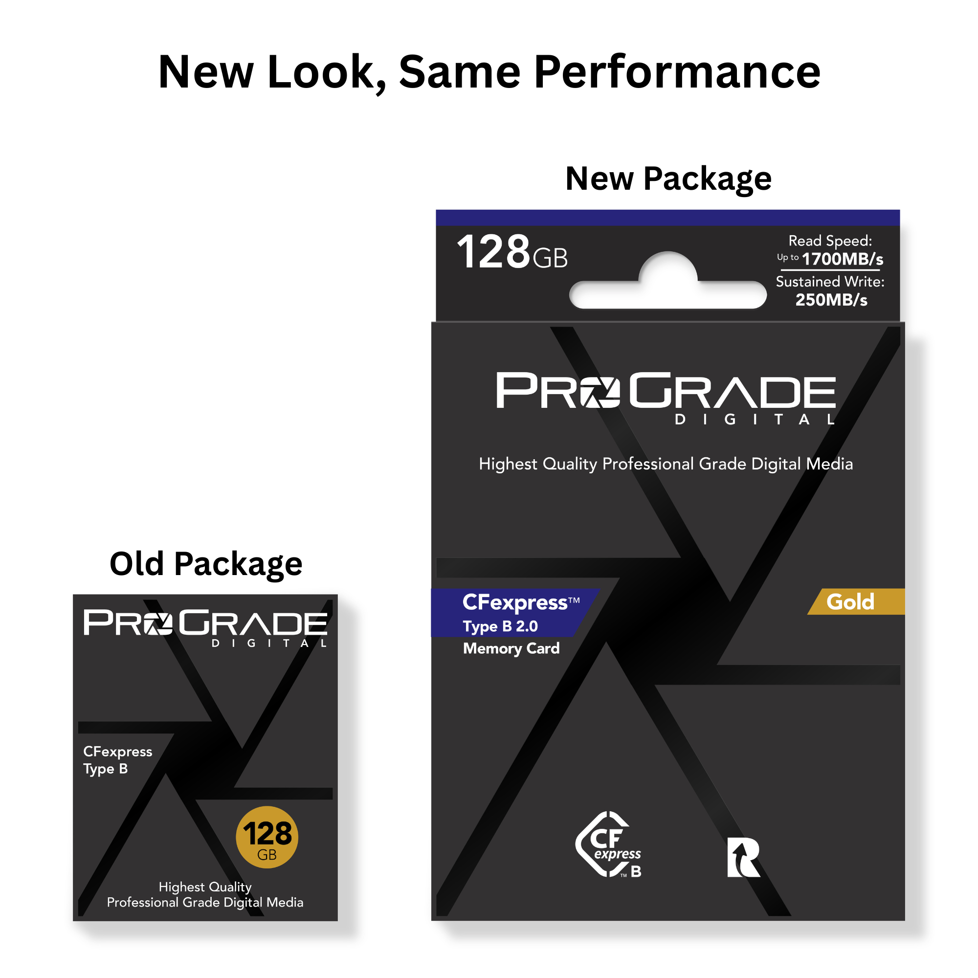 CFexpress Type B 1700 Gold Memory Card | ProGrade Digital CFexpress Type B 1700 Gold Memory Card | ProGrade Digital