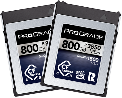 Popular CFExpress TYPE B 128 GB ProGrade cards