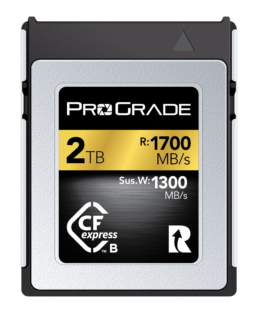Manufacturer Refurbished ProGrade Digital CFexpress™ 2.0 Type B Memory Card (Gold) 1700