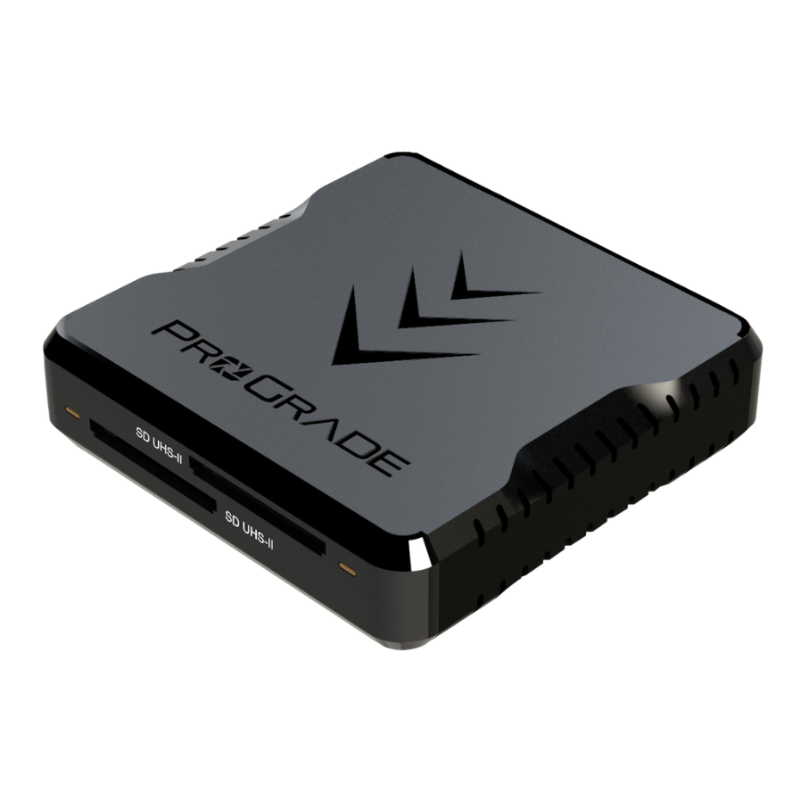 SD UHS-II Dual-Slot Memory Card Reader by ProGrade Digital | USB 3.2 Gen 2 (PG08)