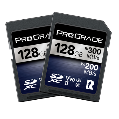 ProGrade Digital SDXC UHS-II V90 300R Iridium Memory Card 128GB / 2-Pack