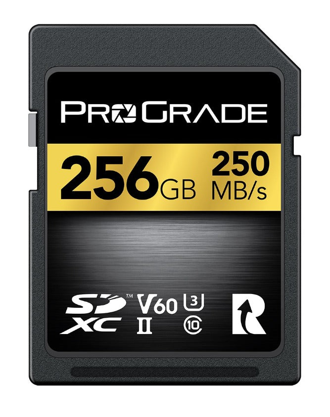 Manufacturer Refurbished ProGrade Digital SDXC UHS-II V60 250R Memory Card  256GB