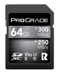 Manufacturer Refurbished ProGrade Digital SDXC UHS-II V90 300R Memory Card