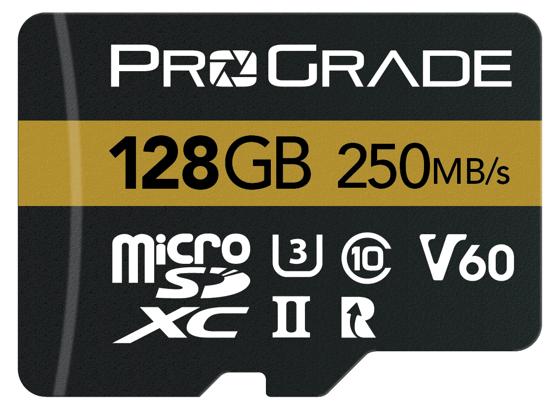 ProGrade Digital Microsd Card V60(128Gb)-Tested Like A Full-Size Sd Card  for Use in Dslrs,Mirrorless&Aerial Or Action Cameras|Up to 250Mb/Read