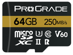 Manufacturer Refurbished microSDXC UHS-II V60 Memory Card (250MBps)