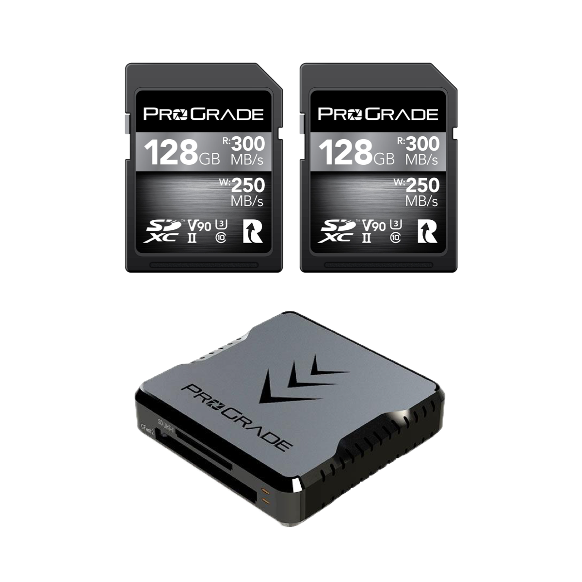 SD V90 2-Pack & Memory Card Reader Bundles