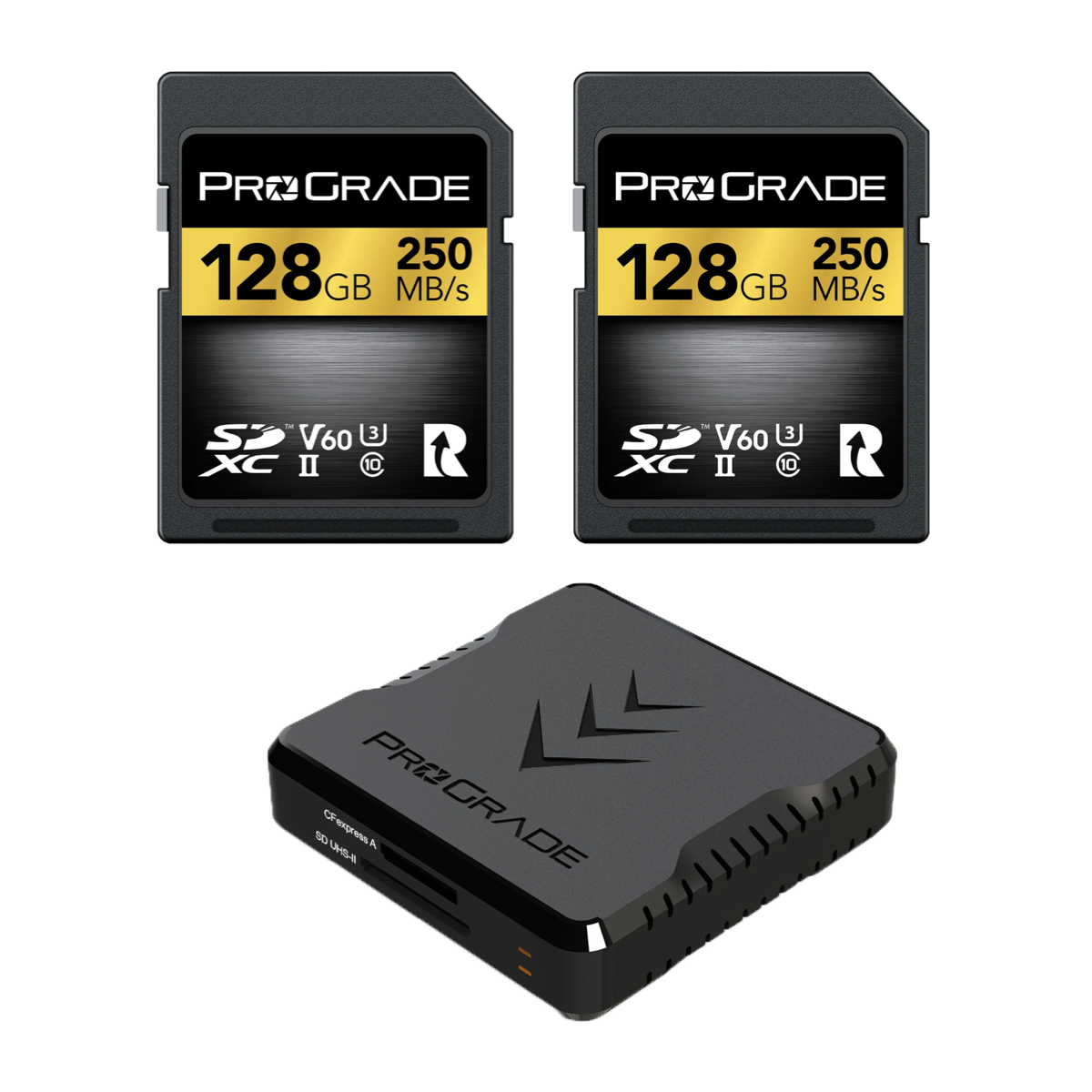 ProGrade Digital SD V60 2-pack & Reader Bundle